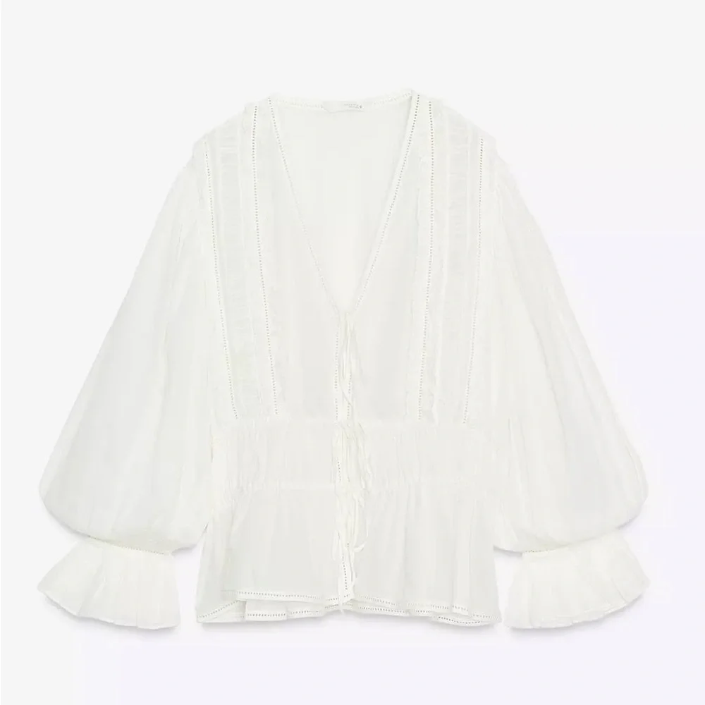 ZARA ROMANTIC SHIRT LACE ZW COLLECTION - Picture 5 of 8